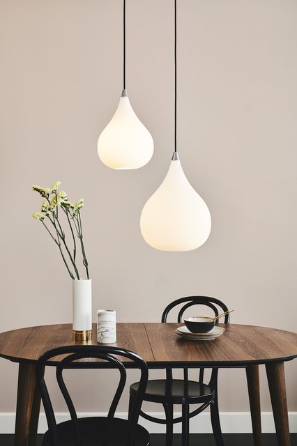 Drops taklampe 23cm hvit, bilde 3 av 4