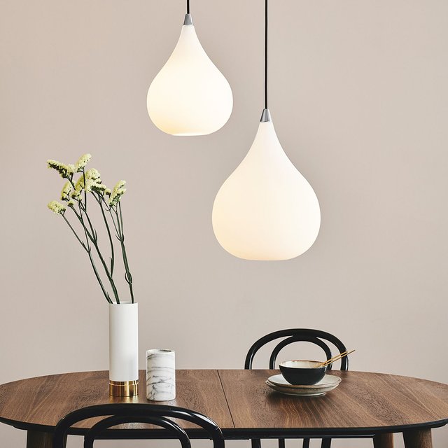 Drops taklampe 23cm hvit, bilde 1 av 4