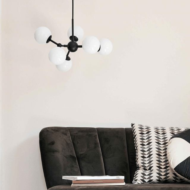Atom Chandelier taklampe 45cm sort 1