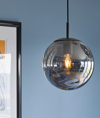Ball taklampe 25cm smoke, bilde 3 av 5