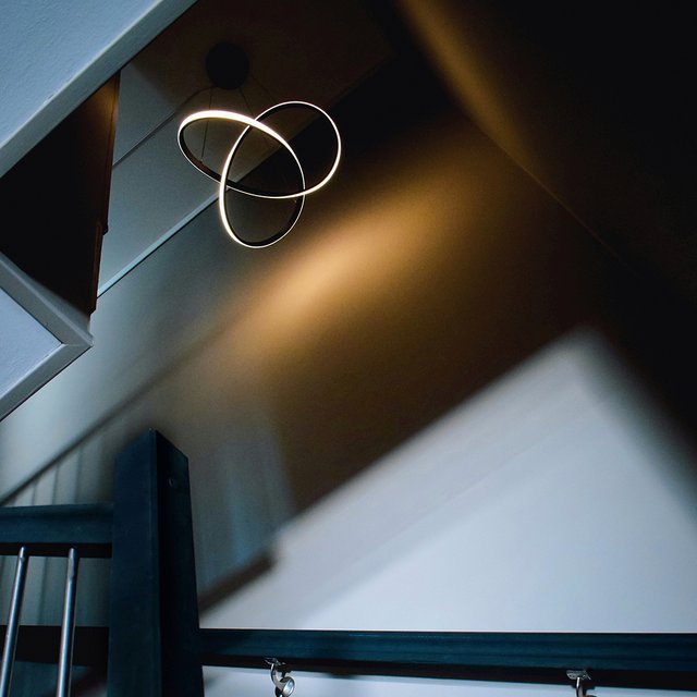 Manhatten LED taklampe 47cm sort 3