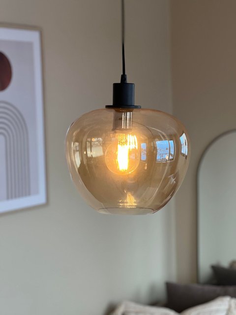 Kelly taklampe 29cm amber, bilde 4 av 6