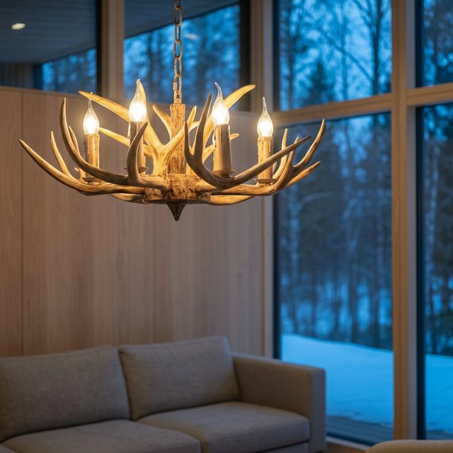 Gevir II taklampe 70cm brun, bilde 1 av 5