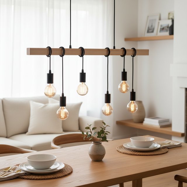 Verlin taklampe 100cm natur, bilde 1 av 3