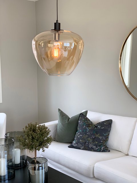 Kelly taklampe 40cm amber, bilde 2 av 3