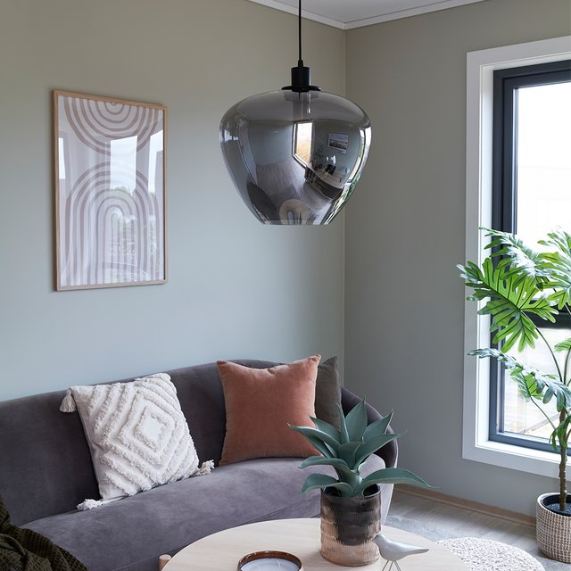 Kelly taklampe 40cm smoke 2