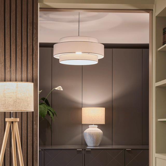 Trysil taklampe 65cm beige 2