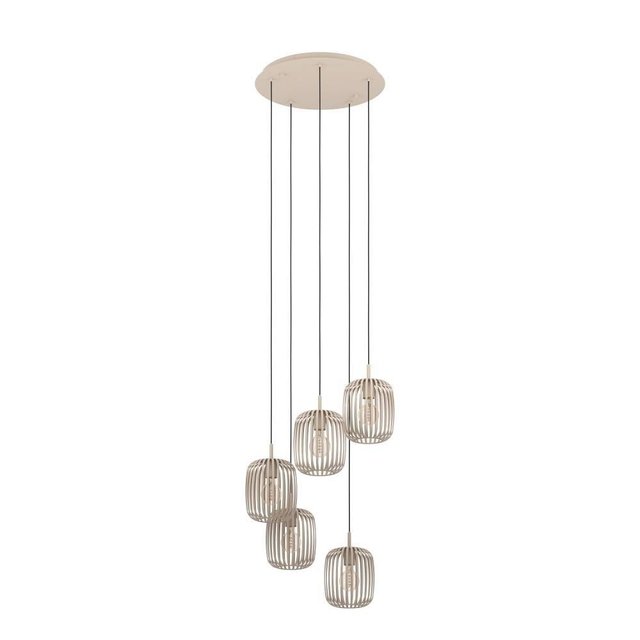 Romazzina taklampe rondell 5lys 50cm beige 3