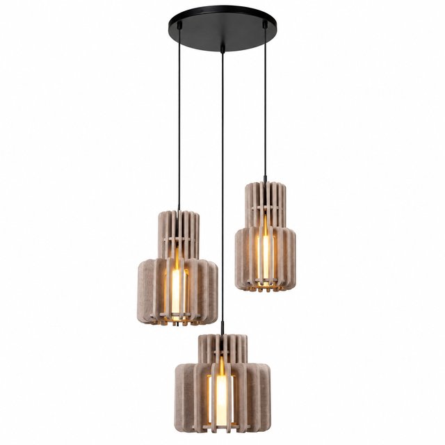 Rollo taklampe rekke 3lys beige 1
