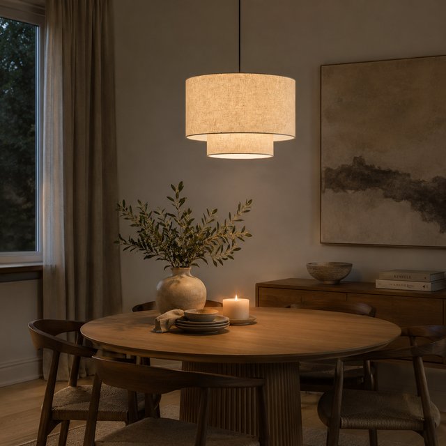 Blefjell taklampe 50cm beige 3