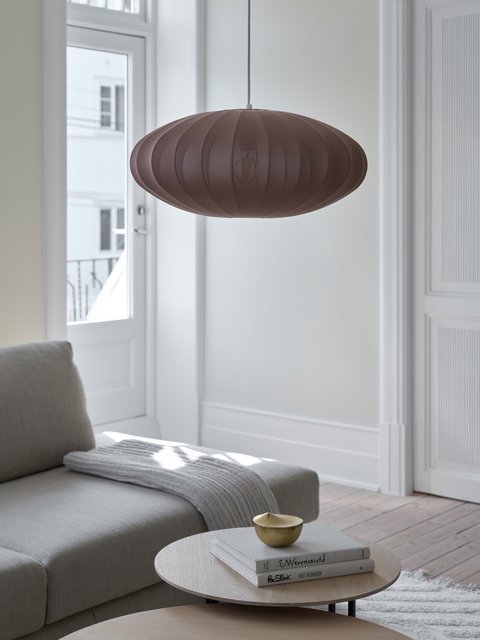 Wolf taklampe 55cm brun 3