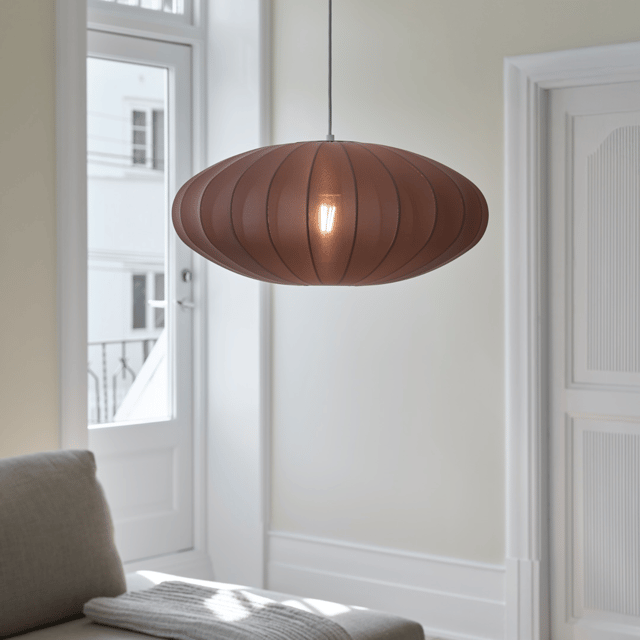 Wolf taklampe 55cm brun 1