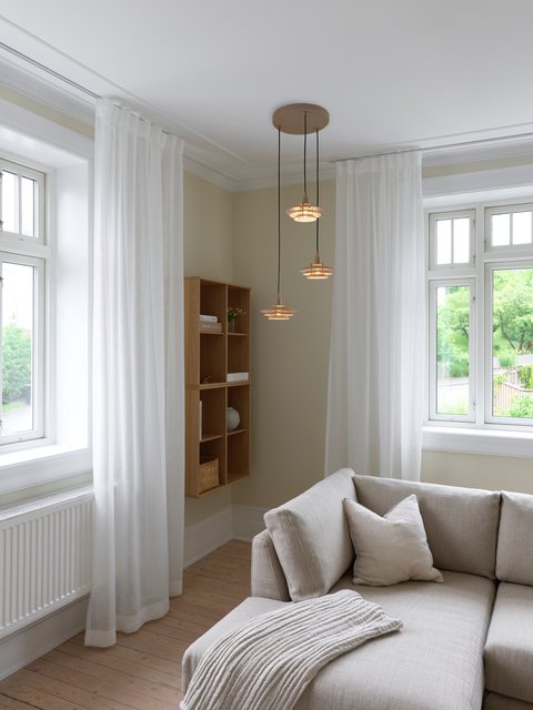 Joakim taklampe rondell 3lys 44cm beige 3