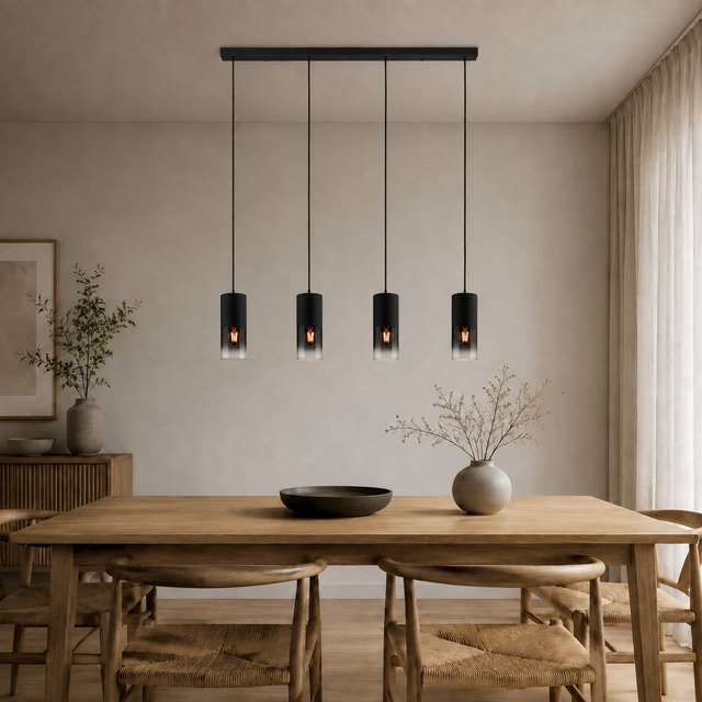 Robin taklampe rekke 4lys 80cm smoke, bilde 1 av 6