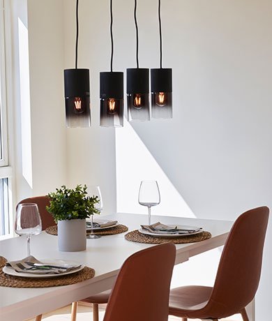 Robin taklampe rekke 4lys 80cm smoke, bilde 2 av 6