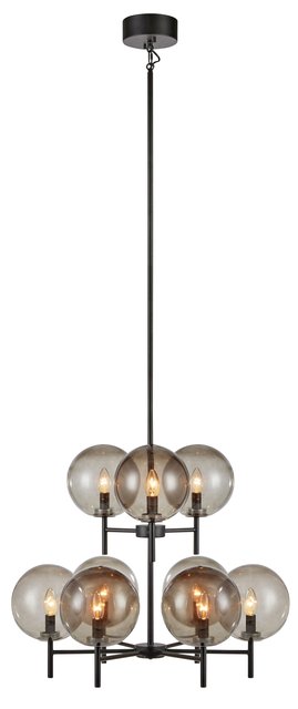 Crown taklampe 9lys smoke, bilde 3 av 3