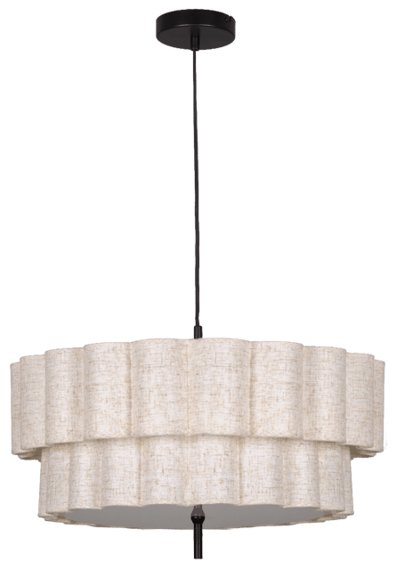 Flower taklampe 55cm beige 3