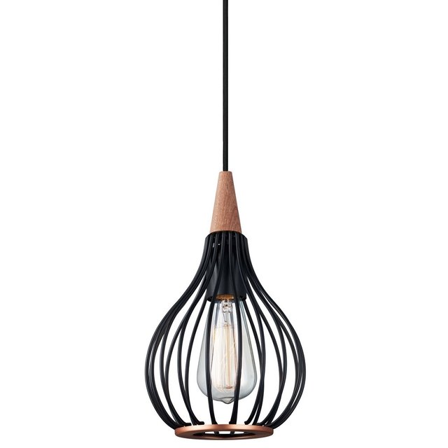 Drops pendel 17cm sort