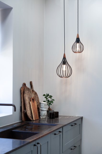 Drops taklampe 30cm sort 2