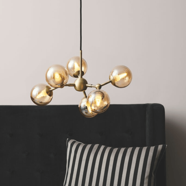 Atom Large taklampe 57cm amber, bilde 1 av 3