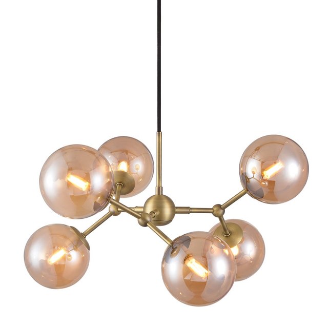 Atom Large taklampe 57cm amber, bilde 2 av 3