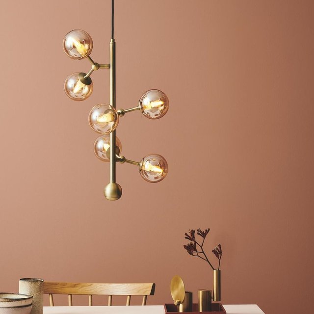 Atom Vertikal taklampe 31cm amber, bilde 1 av 3