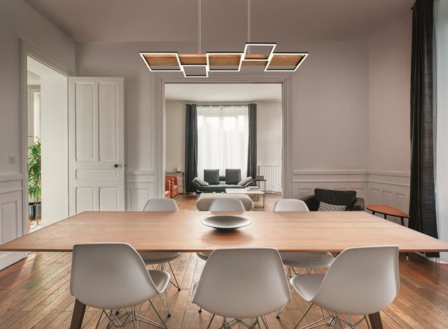 Harper LED taklampe 115cm natur, bilde 2 av 8