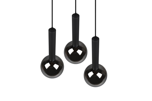 Clayton taklampe rondell 3lys 45cm smoke, bilde 6 av 6