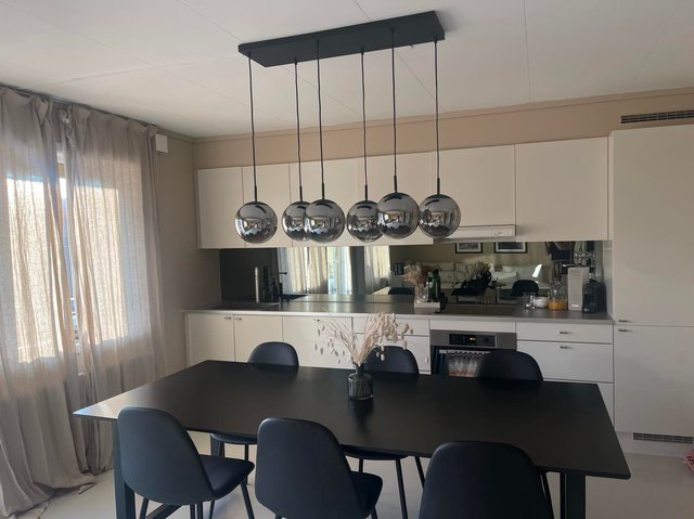 Ball taklampe rektangel 6lys 90cm smoke, bilde 6 av 10