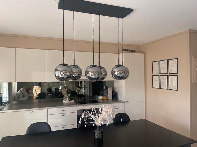 Ball taklampe rektangel 6lys 90cm smoke, bilde 5 av 10