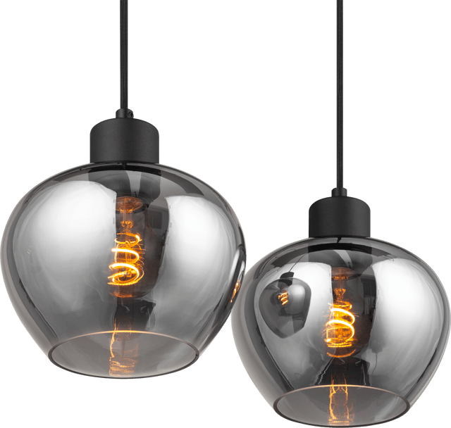 Kelly taklampe rektangel 6lys 90cm smoke, bilde 8 av 8