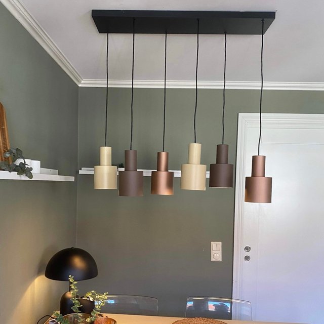 Agudo taklampe rektangel 6lys 85cm flerfarget, bilde 2 av 10