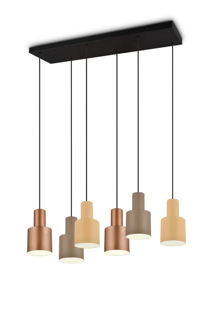 Agudo taklampe rektangel 6lys 85cm flerfarget, bilde 5 av 10