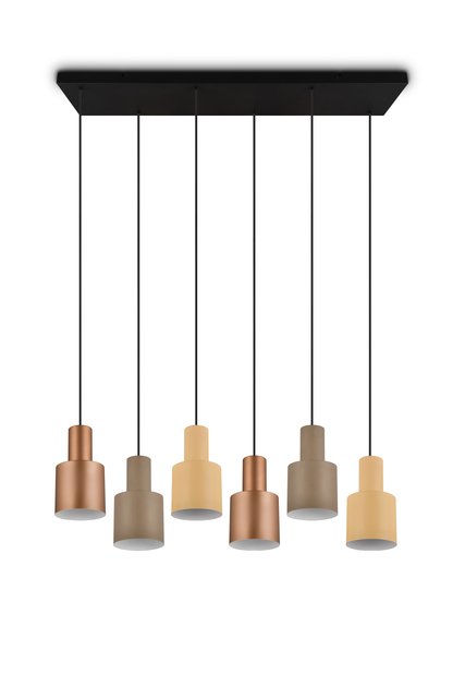 Agudo taklampe rektangel 6lys 85cm flerfarget, bilde 6 av 10