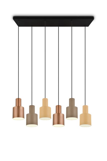 Agudo taklampe rektangel 6lys 85cm flerfarget, bilde 7 av 10