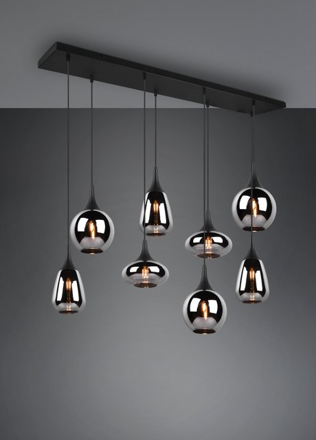 Lumina taklampe rektangel 8lys 120cm smoke, bilde 2 av 6