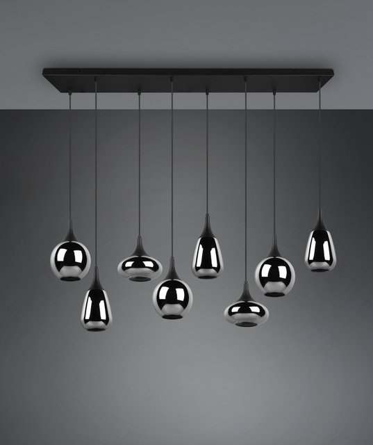 Lumina taklampe rektangel 8lys 120cm smoke, bilde 5 av 6