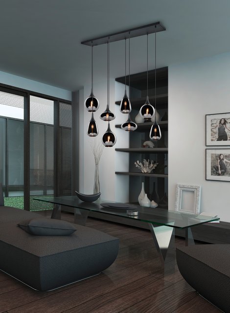 Lumina taklampe rektangel 8lys 120cm smoke, bilde 6 av 6