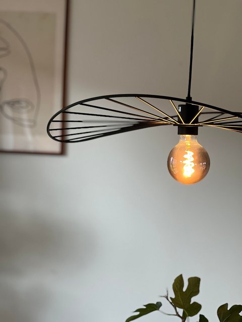 Chapeau taklampe 60cm sort 4