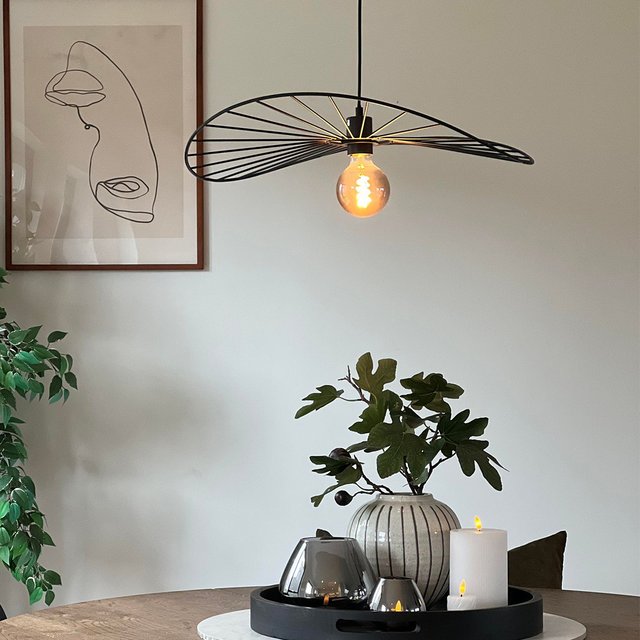 Chapeau taklampe 60cm sort 1