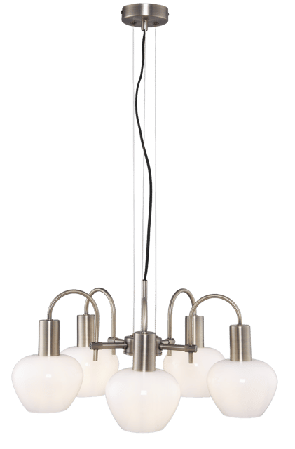 Kelly taklampe lysekrone 5lys 55cm messing 4