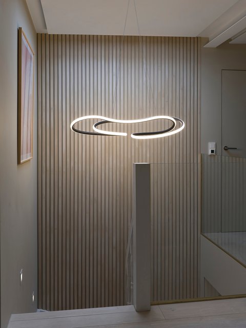Infinity LED taklampe 112cm sort 3