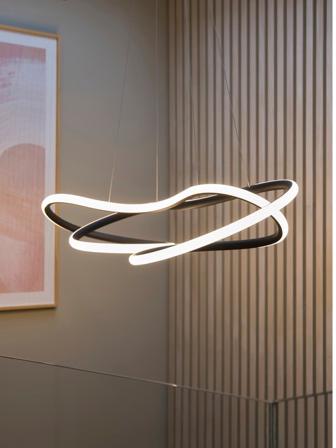 Infinity LED taklampe 112cm sort 4
