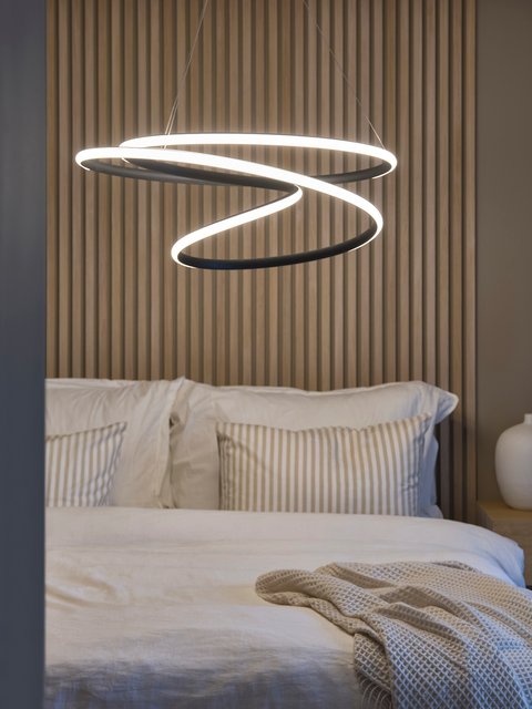 New Orleans LED taklampe 80cm sort 2