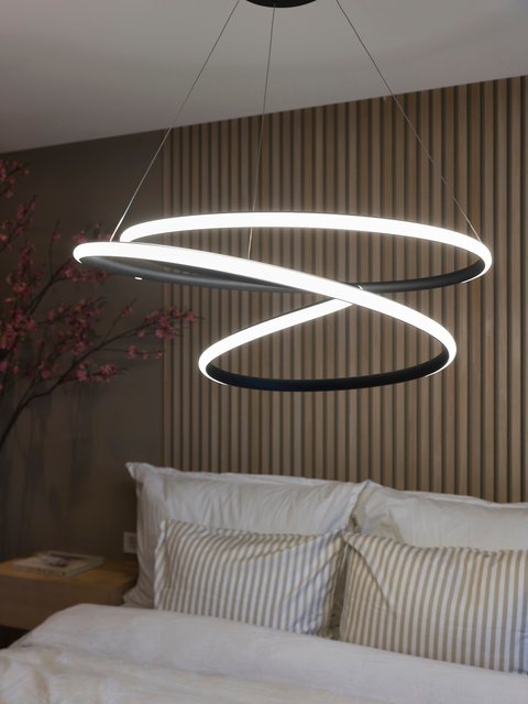 New Orleans LED taklampe 80cm sort 4