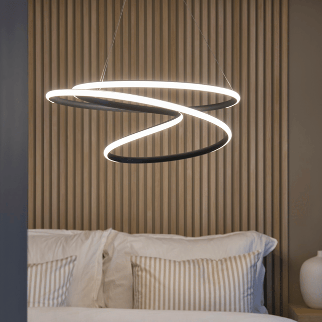 New Orleans LED taklampe 80cm sort 1