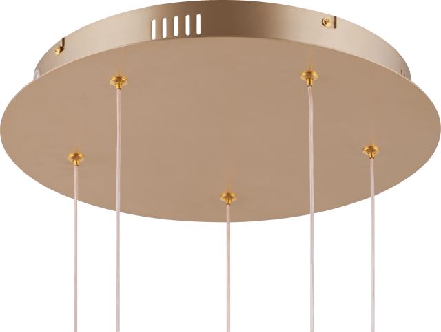 Tube taklampe rondell 5lys 35cm gull, bilde 10 av 10
