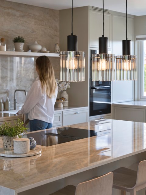 Aura taklampe rekke 3lys 90cm smoke, bilde 5 av 11