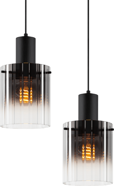 Aura taklampe rondell 3lys 38cm smoke, bilde 7 av 7