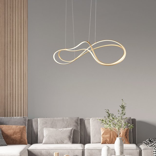 Nala LED taklampe 113cm messing 1